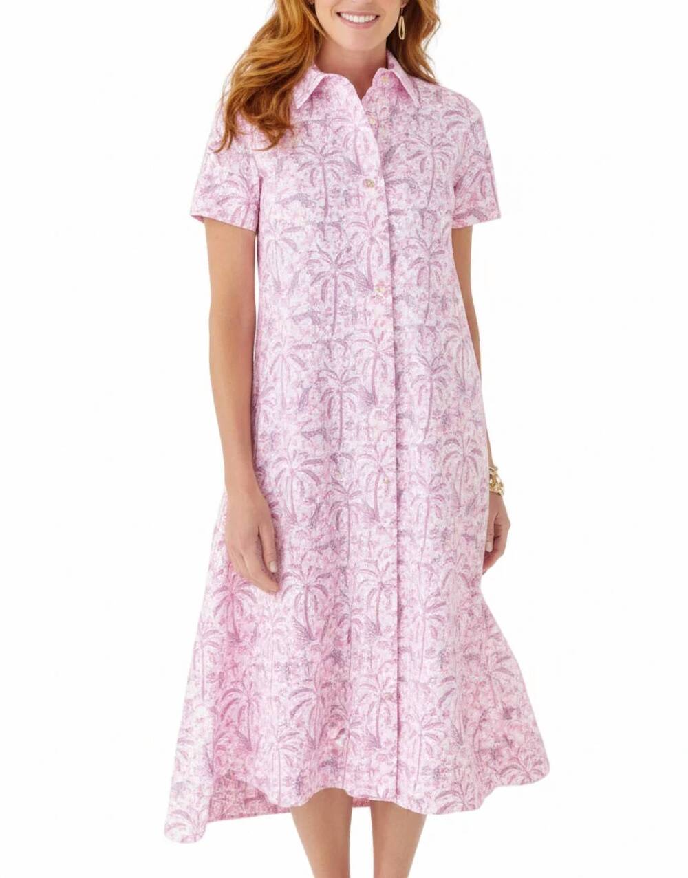 NEW CARYN LAWN millie jungle dress in pink